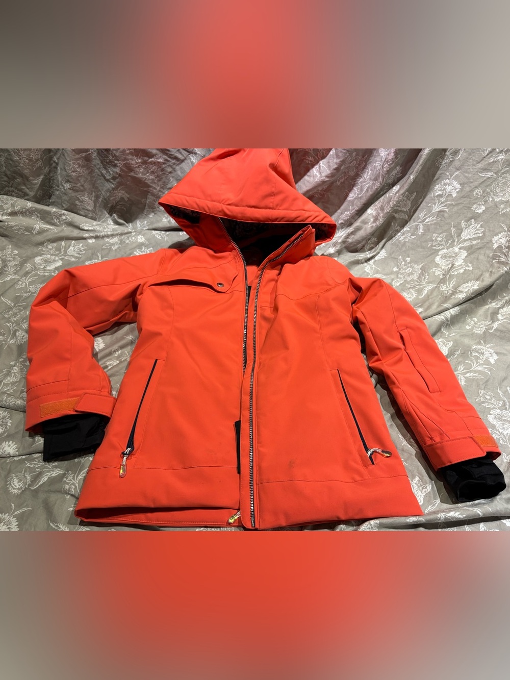 Descente girls snow ski coat coral 12